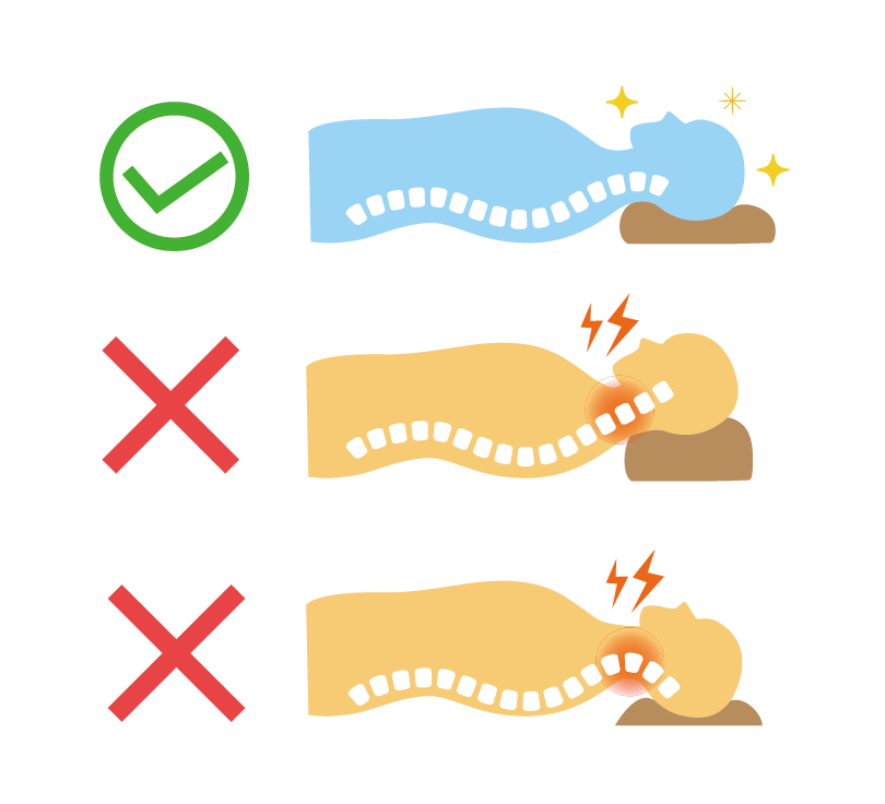 首が痛い時の楽な寝方とは?姿勢別に負担の掛からない方法をポイント解説 - 株式会社リハサク